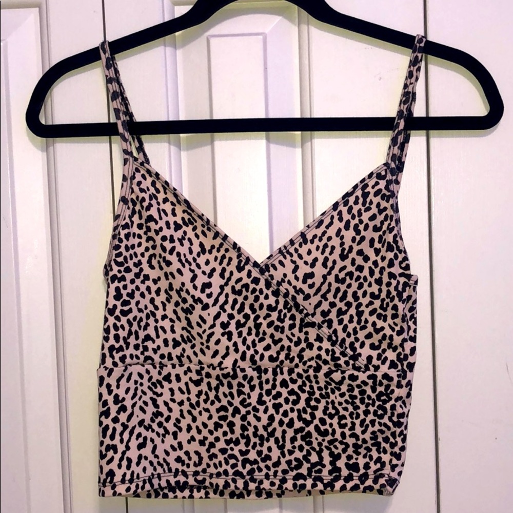 Leopard crop top